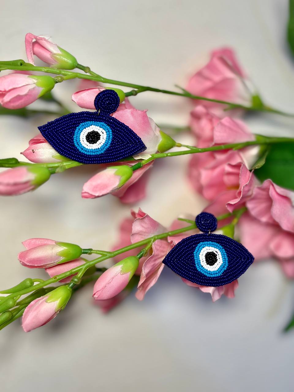 Fate’s Watch – The Evil Eye Beaded Earrings